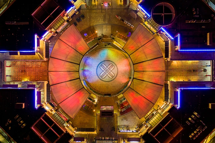 my little planet photography of building